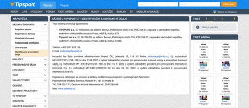 Seriózní www tipsport mobil přihlášení